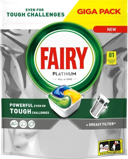 М/з для посуд. машин Фейрі "FAIRY" Platinum 81шт капсули