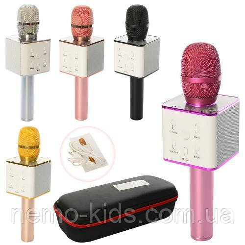 Мікрофон акум, 25 см, USB, Bluetooth, мікс кольорів, у футлярі 28*11,5*7 см (10 шт.)