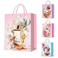 Пакет подарунковий паперовий L "Perfume" 30*41.5*12 см, ЦЕНА ЗА УП. 12ШТ (240шт)