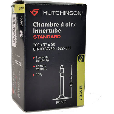 Камера HUTCHINSON STANDARD GRAVEL 700x37-50 Presta, фото 1
