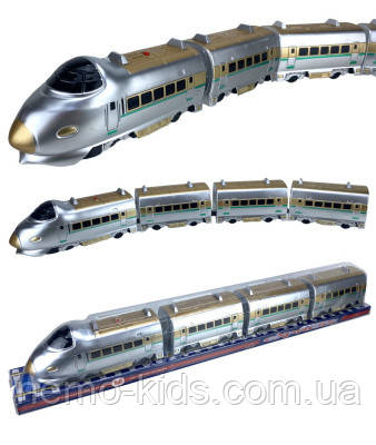 Паровоз електрика, звук, бат., блістер 74,5*9*11см (24 шт.)