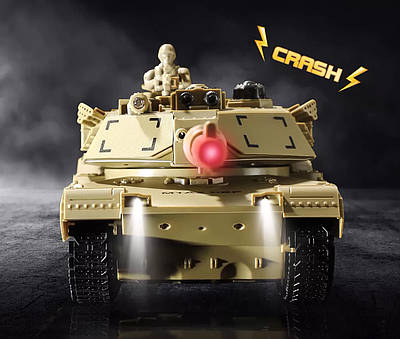 Захоплююча ігрова танкова битва M1 Abrams vs King Tiger 1:28 Дитяча військова техніка Танки на р/у Світло