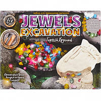Розкопки Набір для творчості "Jewels Excavation" камені, укр., в кор.19*24*5 см (6 шт.)