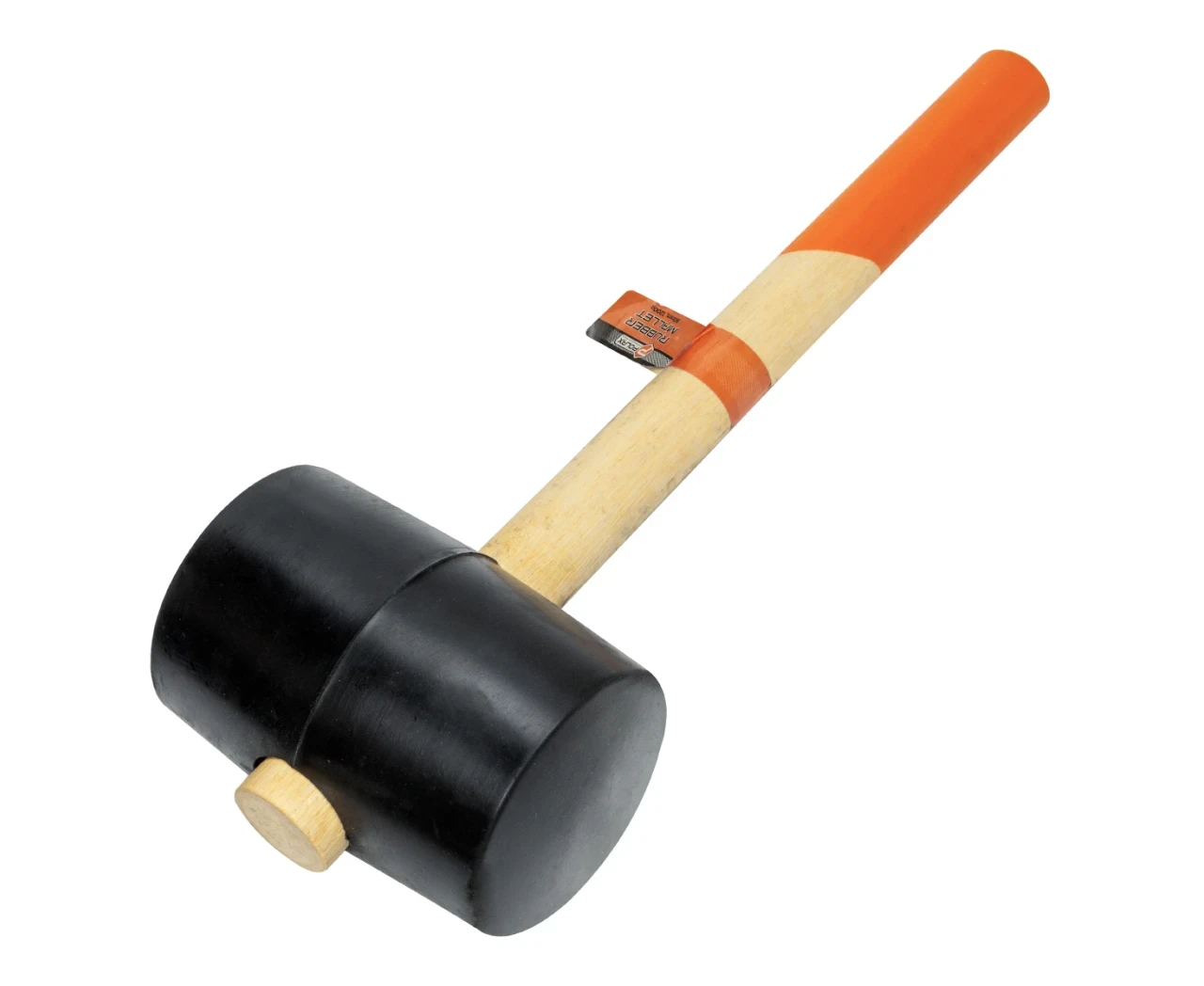 Киянка гумова з дерев'яною ручкою 90 mm 1200 g, фото 1