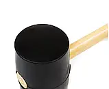 Киянка гумова з дерев'яною ручкою 90 mm 1200 g, фото 2