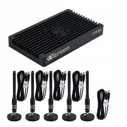 KrakenSDR в комплекті з оригінальними антенами KRAKENTENNA SET (5 x R820T2/RTL2832U, 24 МГц до 1766 МГц), фото 1