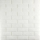 3D панель самоклеюча 700х770х3мм цегла Біла (001-3) SW-00000174