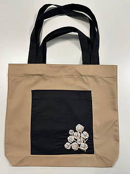 Шопер з вишивкою Бавовна