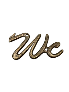 Табличка на двері "WC" з латуні 11х5,5 см Stilars Італія Stl 4222 А