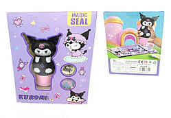 Набір дитячого друку з наклейками Куромі Kuromi, в кор. 16*12*5см