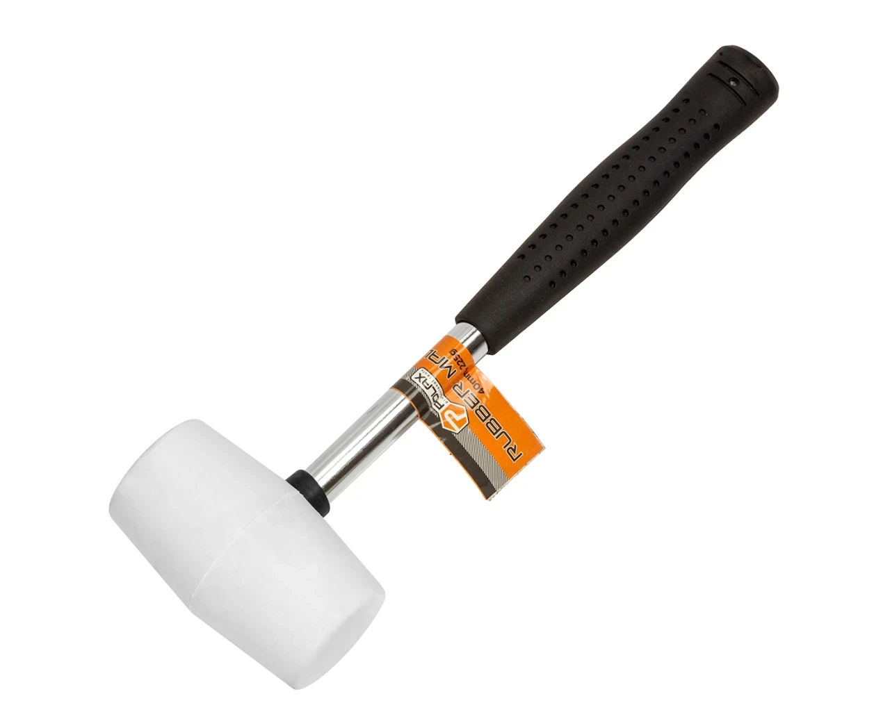 Киянка гумова з метал/ ручкою, біла 40 mm, 225 g, фото 1