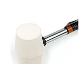 Киянка гумова з метал/ ручкою, біла 40 mm, 225 g, фото 2