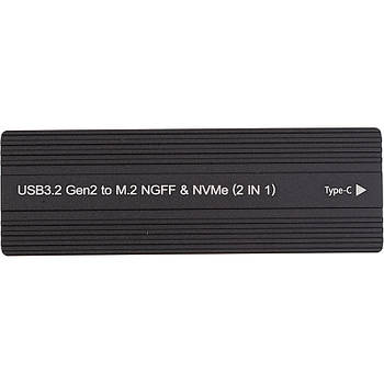 Зовнішня кишеня PowerPlant для SSD Premium M.2 PCIe NGFF/NVMe USB3.2