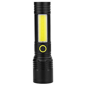 Ліхтар ручний BN-537-TG+COB(white+red), Li-Ion акумулятор, ЗУ Type-C, zoom, фото 1
