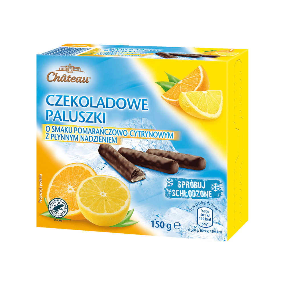 Chateau Шоколадні палички з соком в цукровій оболонкі 150G