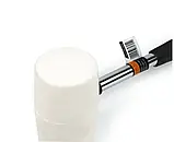 Киянка гумова з метал/ ручкою, біла 70 mm, 680 g, фото 2