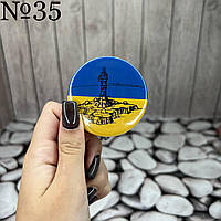 Значок сувенірний No35, 5,7 см, пак. 7*8см