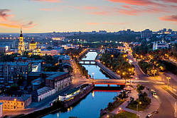 Алмазна мозаїка Вечірний Харків 40*50 см, на рамці, ТМ Dreamtoys