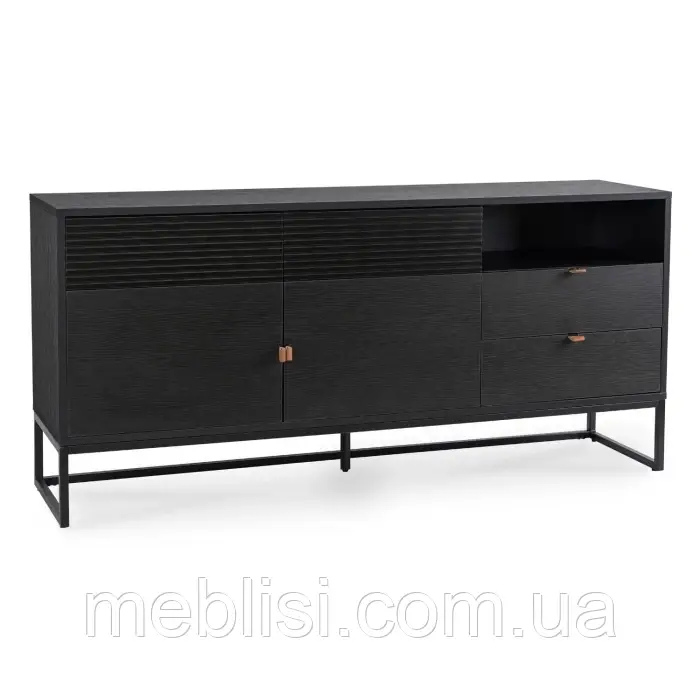 Чорний комод 120 COMO (MEBEL ELITE) ME.COMO/CZ/CZ/KOM