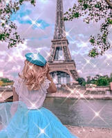 Алмазна мозаїка "Париж, I love you", 40*50 см, на рамці, ТМ Dreamtoys