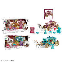 Карета мікс 2 різновиди, лялька, меблі, аксесуар, у кор. 24*10*12,5 см (96 шт./2)