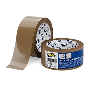 "Безшумна" - 50мм х 66м, коричнева, пакувальна клейка стрічка HPX