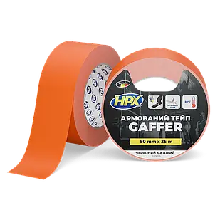 HPX GAFFER TAPE - 50мм х 25м, червоний матовий тейп для театру, кіно та телестудій