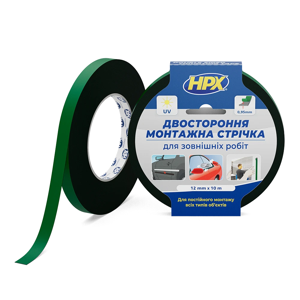 MOUNTING TAPE - 12мм х 10м - чорна монтажна стрічка