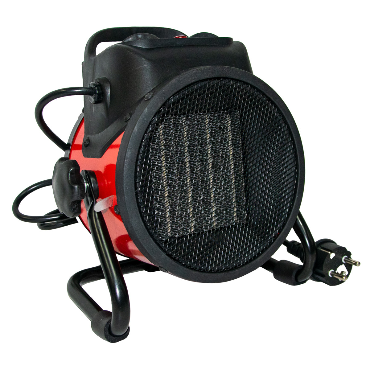 Теплова гармата з керамічним нагрівачем Ptc Fan Heater BJE-2000Y 2000Вт Червоний, обігрівач дуйка
