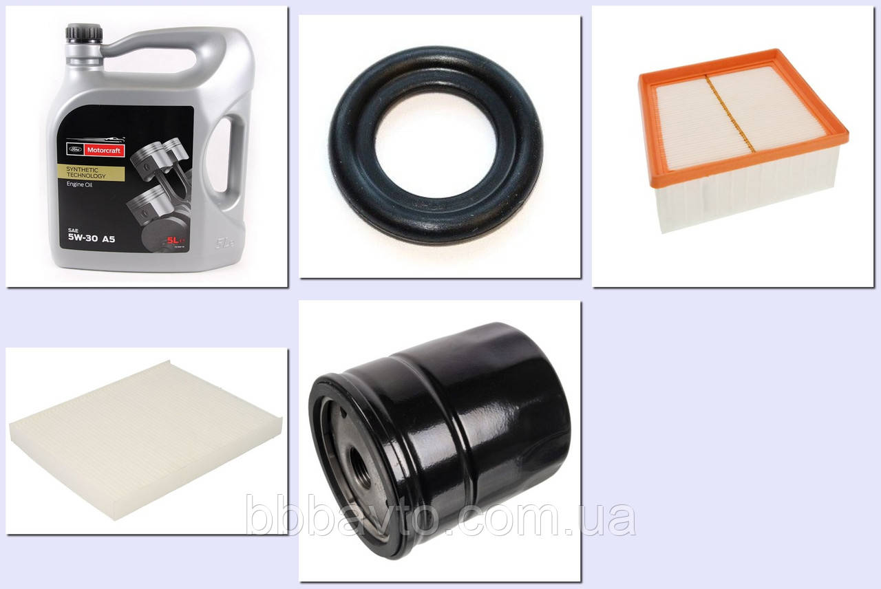 Комплект для ТО Ford Fiesta USA MK8 1.6 2017-2023 (WIX FILTERS 3 шт + Олива 5W30)), фото 1