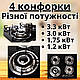 Газова вбудована плита на 4 конфорки настільна побутова пічка на кухню з п'єзопідпалом і захистом - фото 4 - id-p2413961390