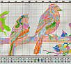 Набір для вишивання за нанесеною на канву схемою "Birdies 4".AIDA 14CT printed , 95*19 см, фото 4