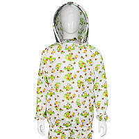 Куртка бджоляра ситець натуральний з бджілками , європейська маска