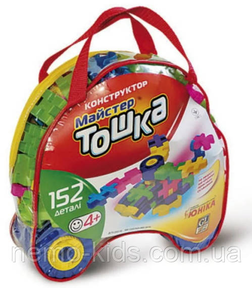 Конструктор "Майстер "ТОШКА" 152 дет, в кор. 35х30х8 см, ТМ Юніка, Україна, фото 1