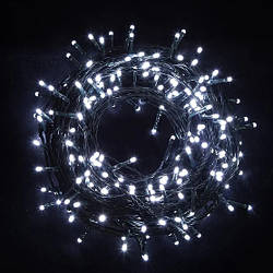 Гірлянда RD-7128 9 м 100 led на ялинку для декору біле світло дріт чорний колір білий