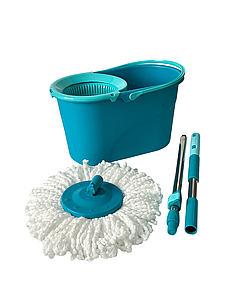 Набір для прибирання: відро на 17л, швабра та моп круглий