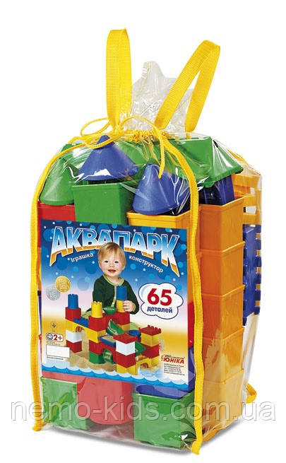 Конструктор "Аквапарк-65" 65 дет., у пак. 50*24*26 см, ТМ Юніка, Україна, фото 1