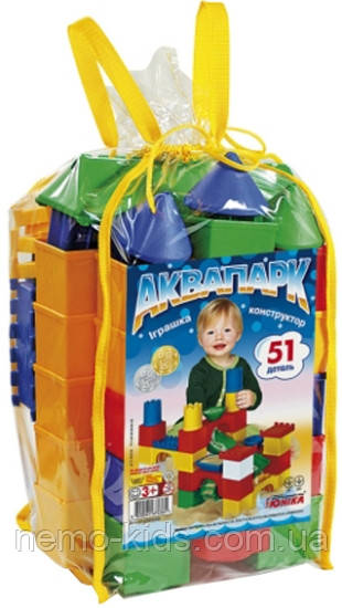 Конструктор "Аквапарк-51" 51дет., у пак. 40*22*25 см, ТМ Юніка, Україна, фото 1