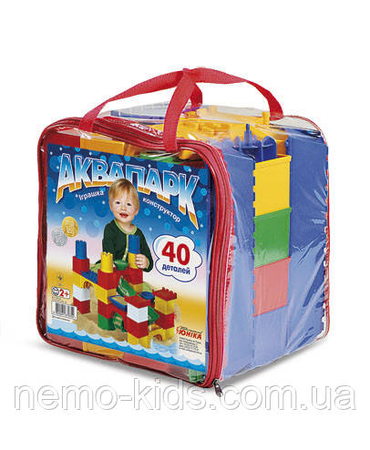 Конструктор "Аквапарк-40" 40 дт., у пак. 30*30*24 см, ТМ Юніка, Україна, фото 1