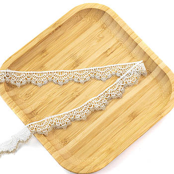 Біле мереживо 20мм відріз 1м MER091