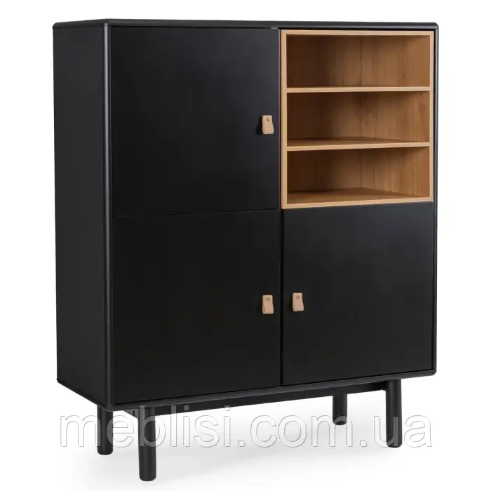 Чорний комод 100 VEDDE 100*120 (MEBEL ELITE) ME.VEDDE/CZ/KOM