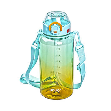 Пляшка для води 1 л пляшечка з мундштуком м'ятна HP-14-31M