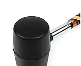 Киянка гумова з метал/ручкою, чорна, 65 мм 450 г, фото 2