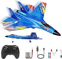 Дитячий літак-винищувач на радіокеруванні з пультом СУ-27 з піноматеріалу