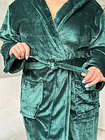 Зелений халат. Домашній одяг. Халати для дому., фото 10