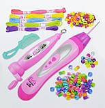 Набір для прикрашання волосся MBK 207A, 8 видів намистин, 2 види кріплень, 2 пристрої, 5 кольорів ниток, фото 2
