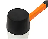 Киянка гумова з фібергласовою ручкою 70 мм, 680 г, фото 2