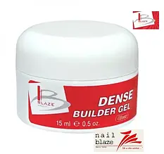 Blaze Dense Builder Gel Clear - УФ гель конструюючий густий прозорий 15мл