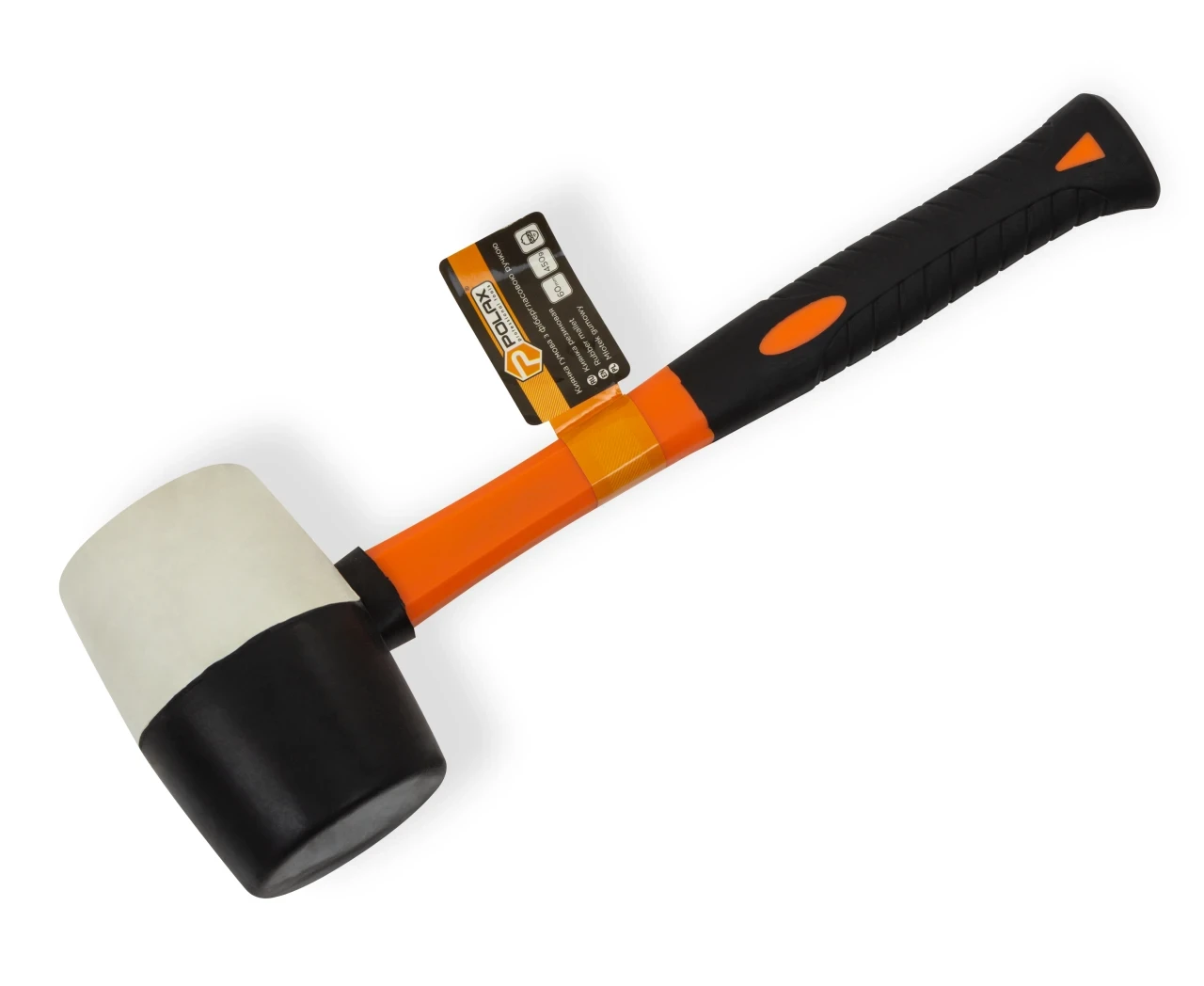 Киянка гумова з фібергласовою ручкою 60 мм, 450 г, фото 1