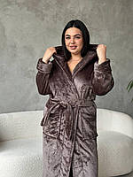 Махровий халат з капюшоном. Одяг для дому. Халати на запах., фото 4